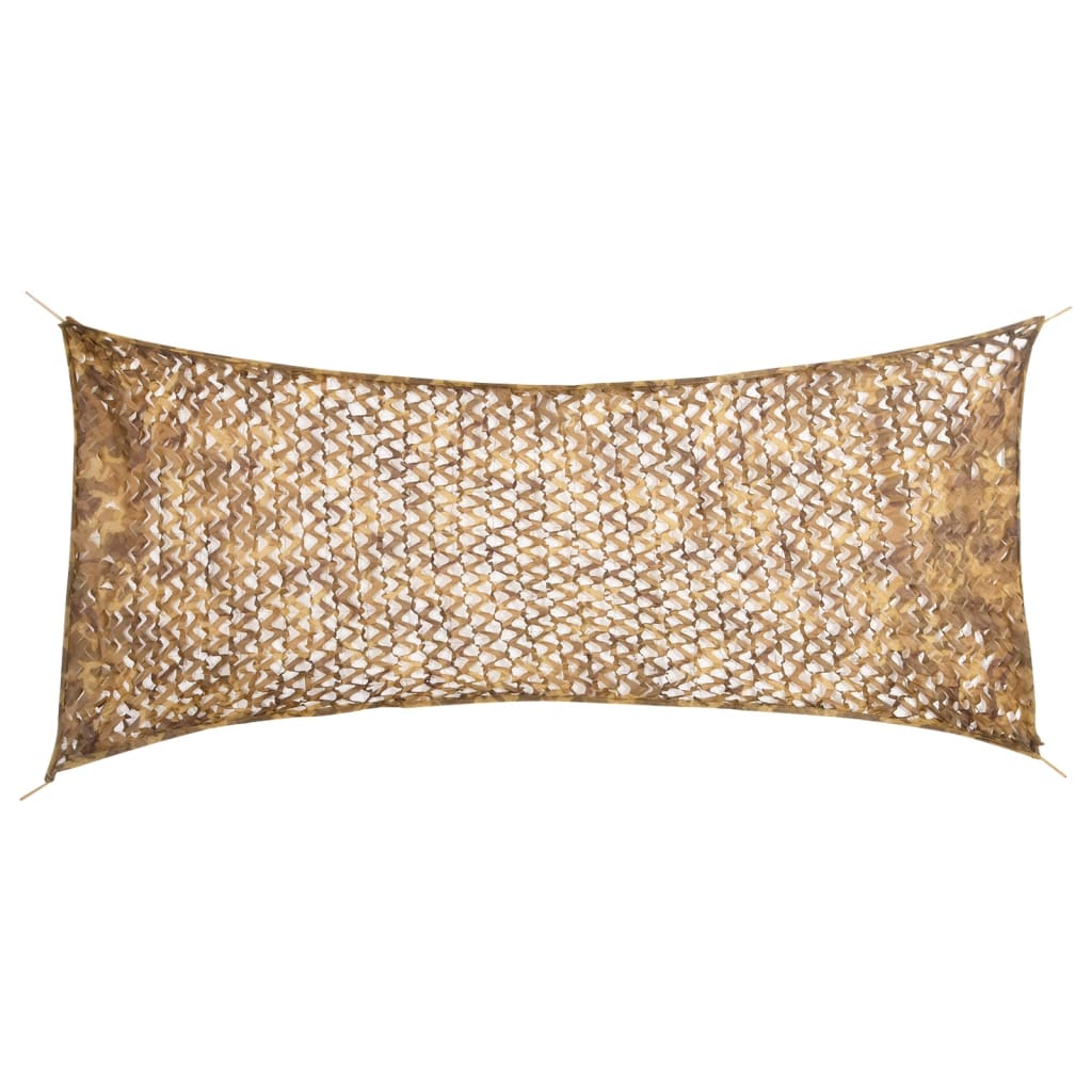 vidaXL Red de camuflaje con bolsa de almacenamiento arena 312x140 cm