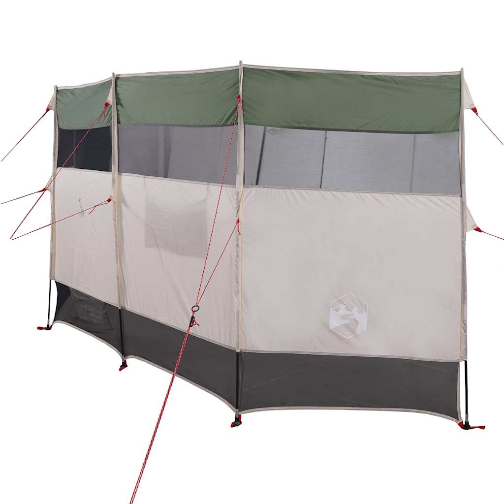 vidaXL Cortaviento de camping impermeable verde 366x152x152 cm - Image 5