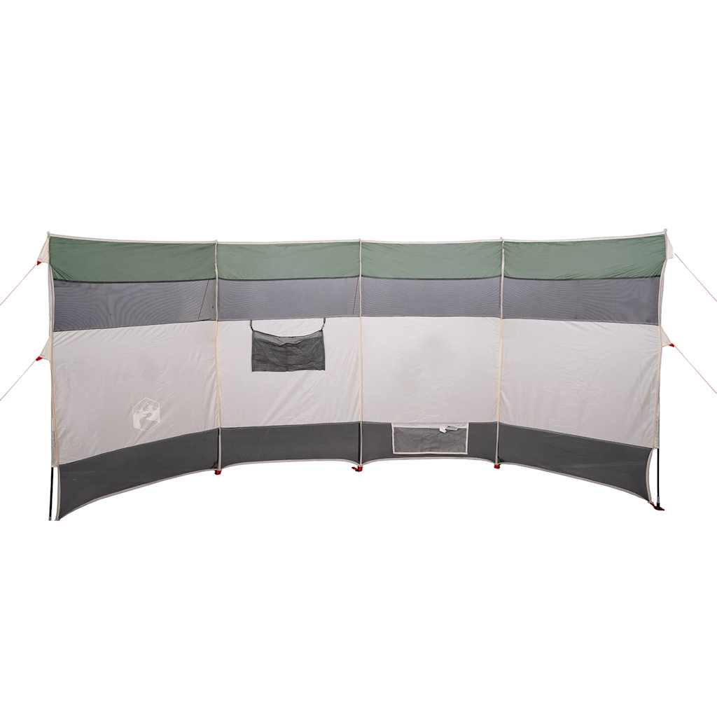 vidaXL Cortaviento de camping impermeable verde 366x152x152 cm - Image 4