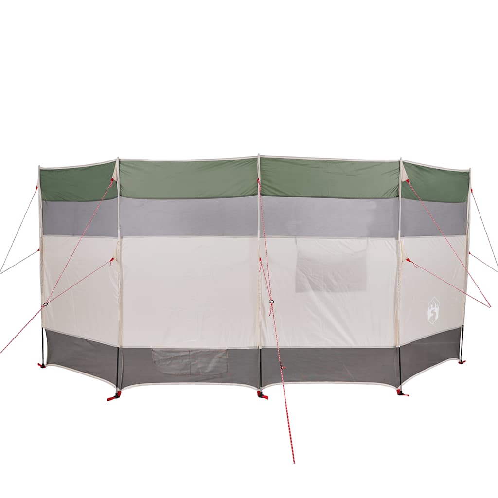 vidaXL Cortaviento de camping impermeable verde 366x152x152 cm - Image 6