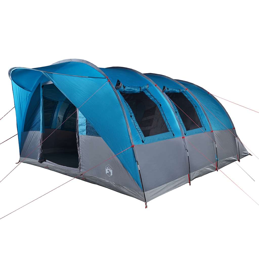 vidaXL Tienda de campaña familiar túnel 7 personas impermeable azul - Image 5