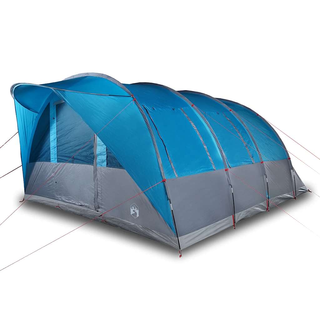 vidaXL Tienda de campaña familiar túnel 7 personas impermeable azul - Image 4