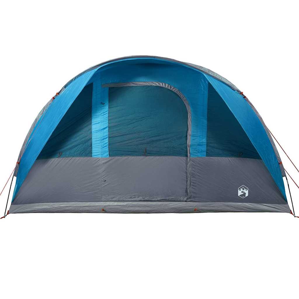vidaXL Tienda de campaña familiar túnel 7 personas impermeable azul - Image 6