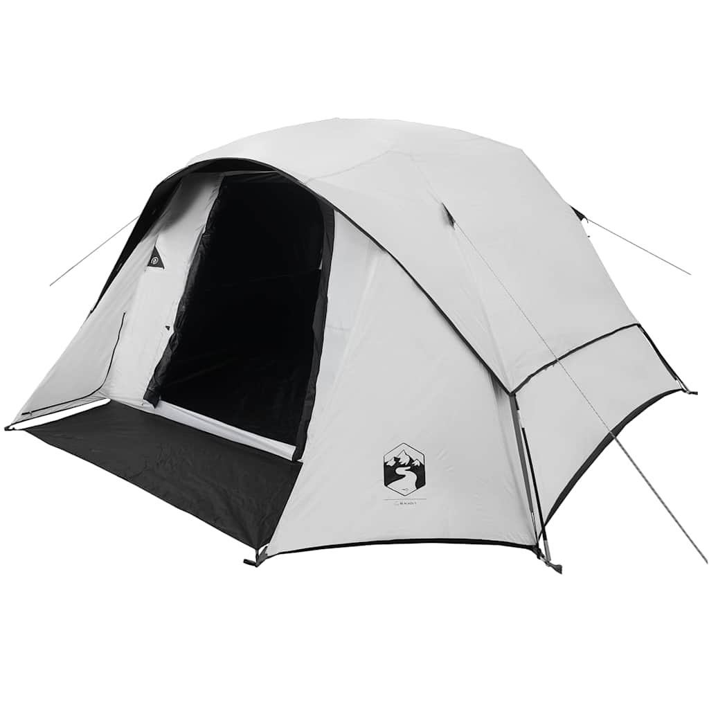 vidaXL Tienda familiar 6 personas tela opaca impermeable blanca - Image 3