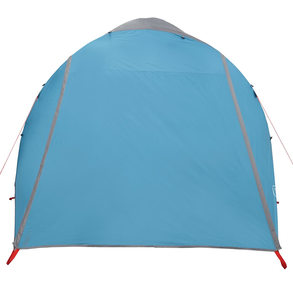 vidaXL Tienda de campaña familiar túnel 6 personas impermeable azul - Image 6