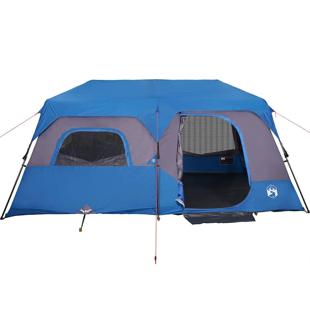 vidaXL Tienda familiar 9 personas impermeable apertura rápida azul - Image 5