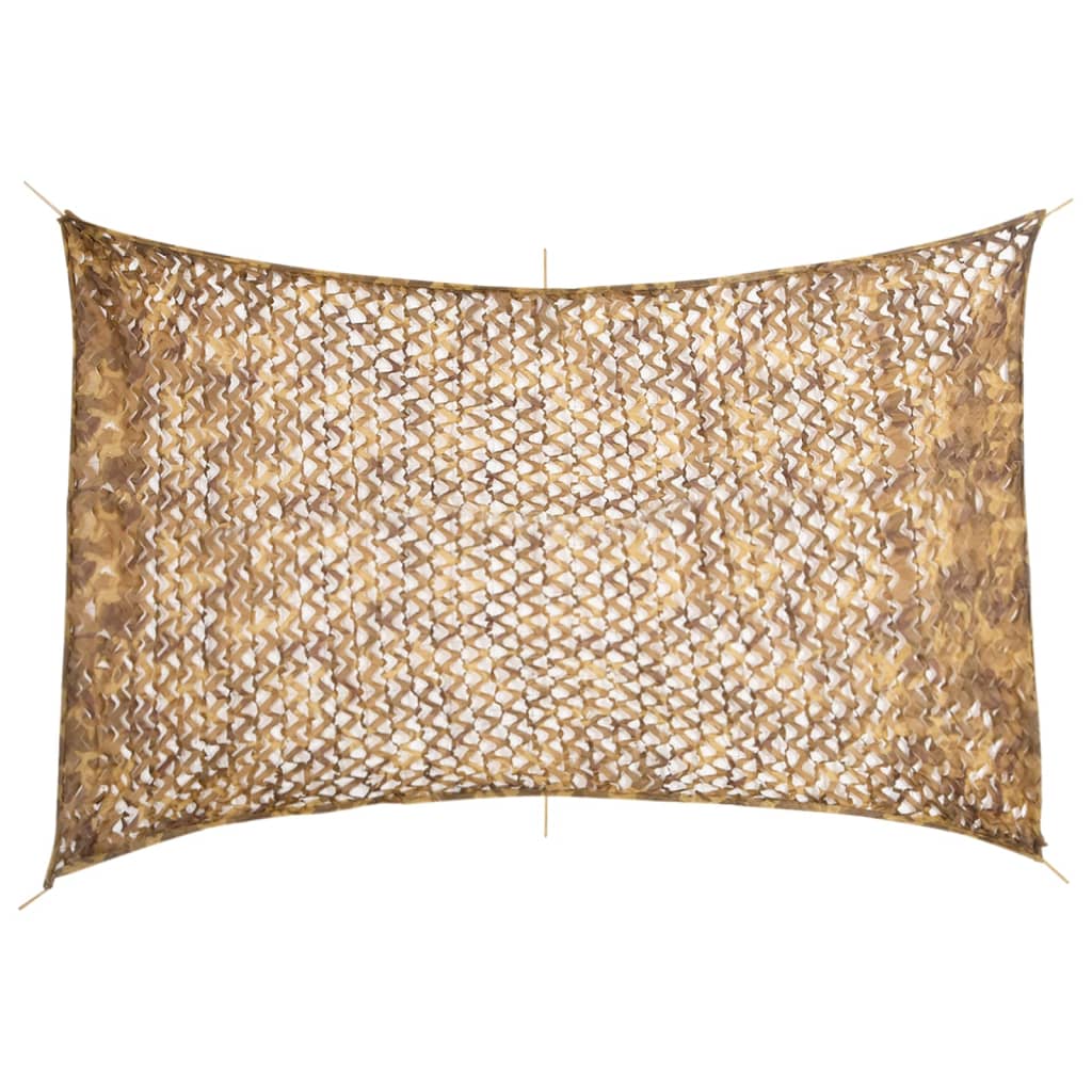 vidaXL Red de camuflaje con bolsa de almacenamiento arena 410x285 cm
