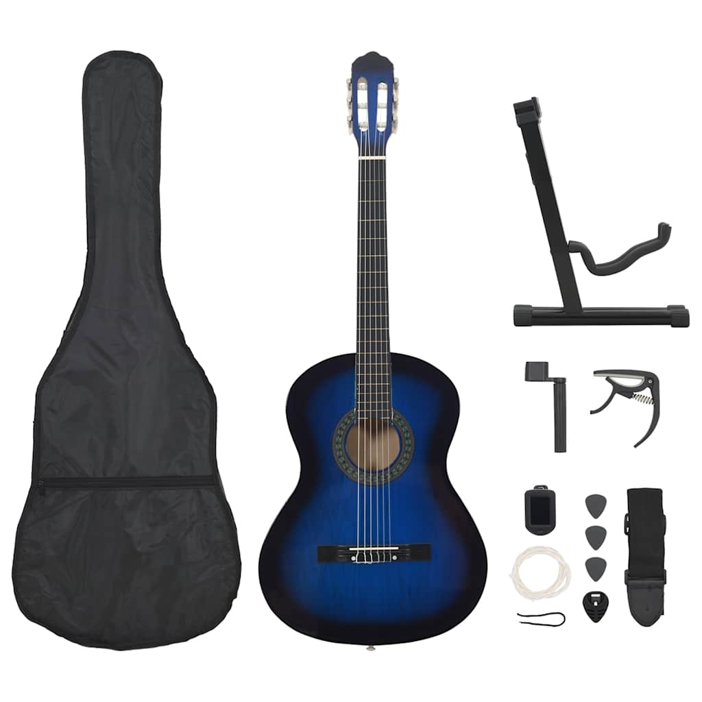 vidaXL Set de guitarra clásica para principiante 12 pzas 4/4 39"