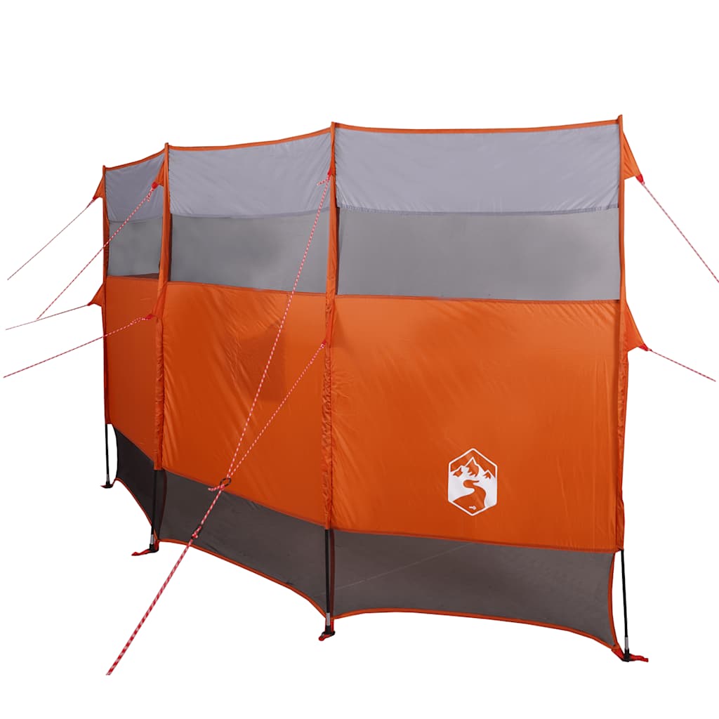 vidaXL Cortaviento de camping impermeable naranja 366x152x152 cm - Image 5