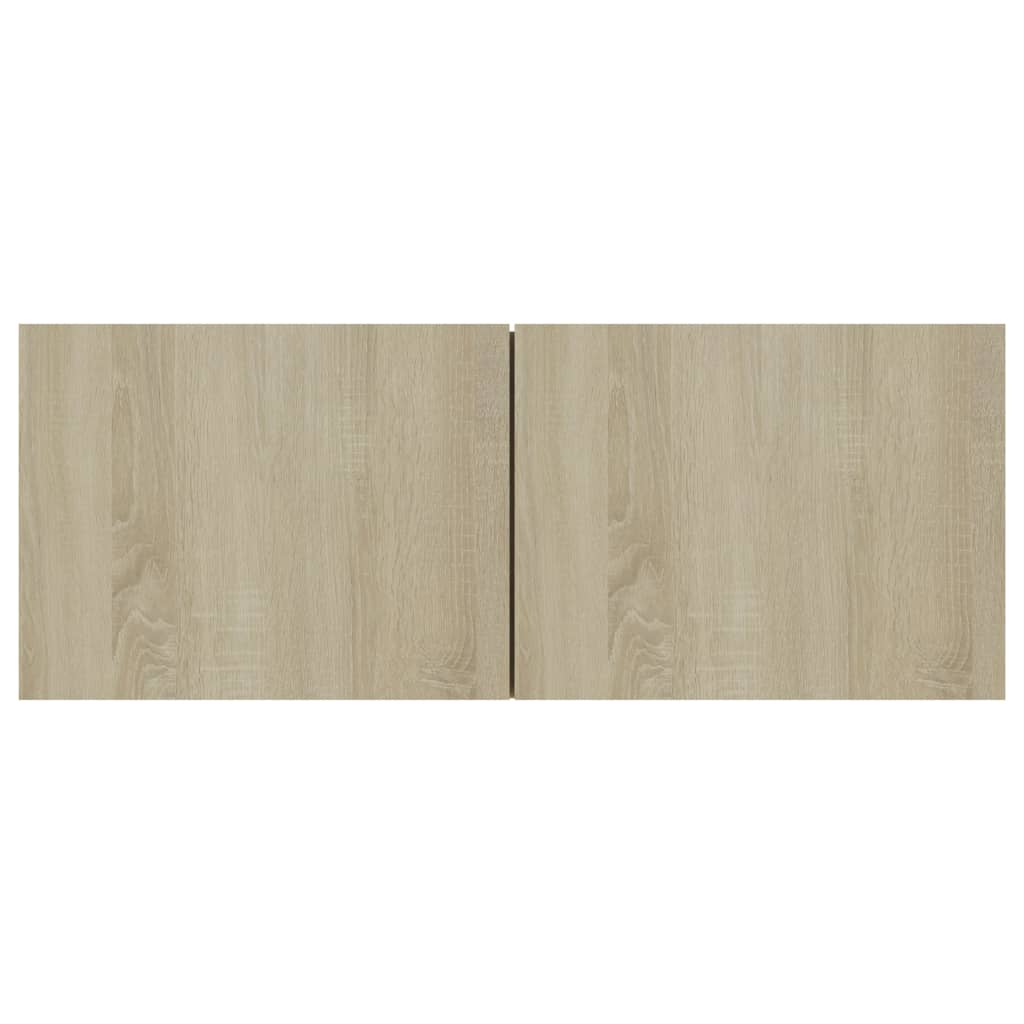 vidaXL Juego de muebles de salón 4 piezas roble Sonoma 80x30x30 cm - Image 6
