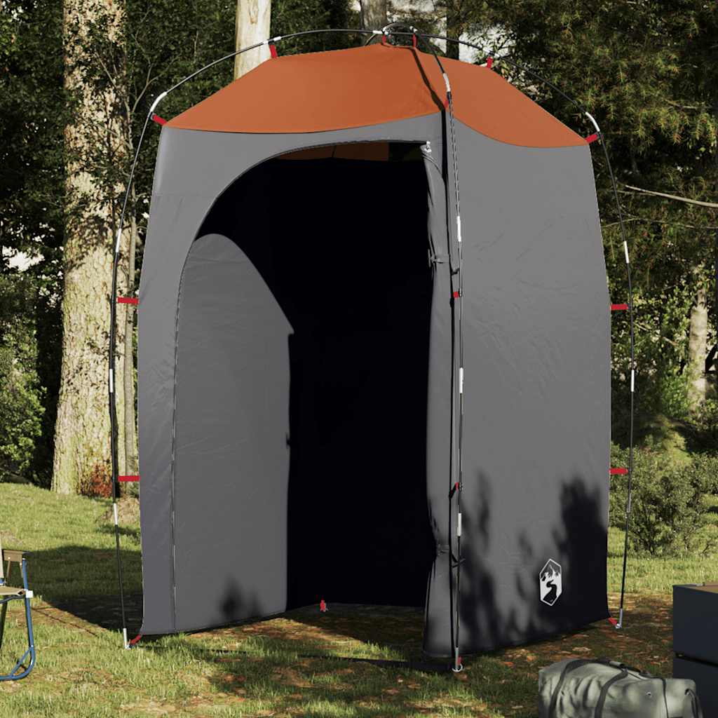 vidaXL Tienda de ducha impermeable gris
