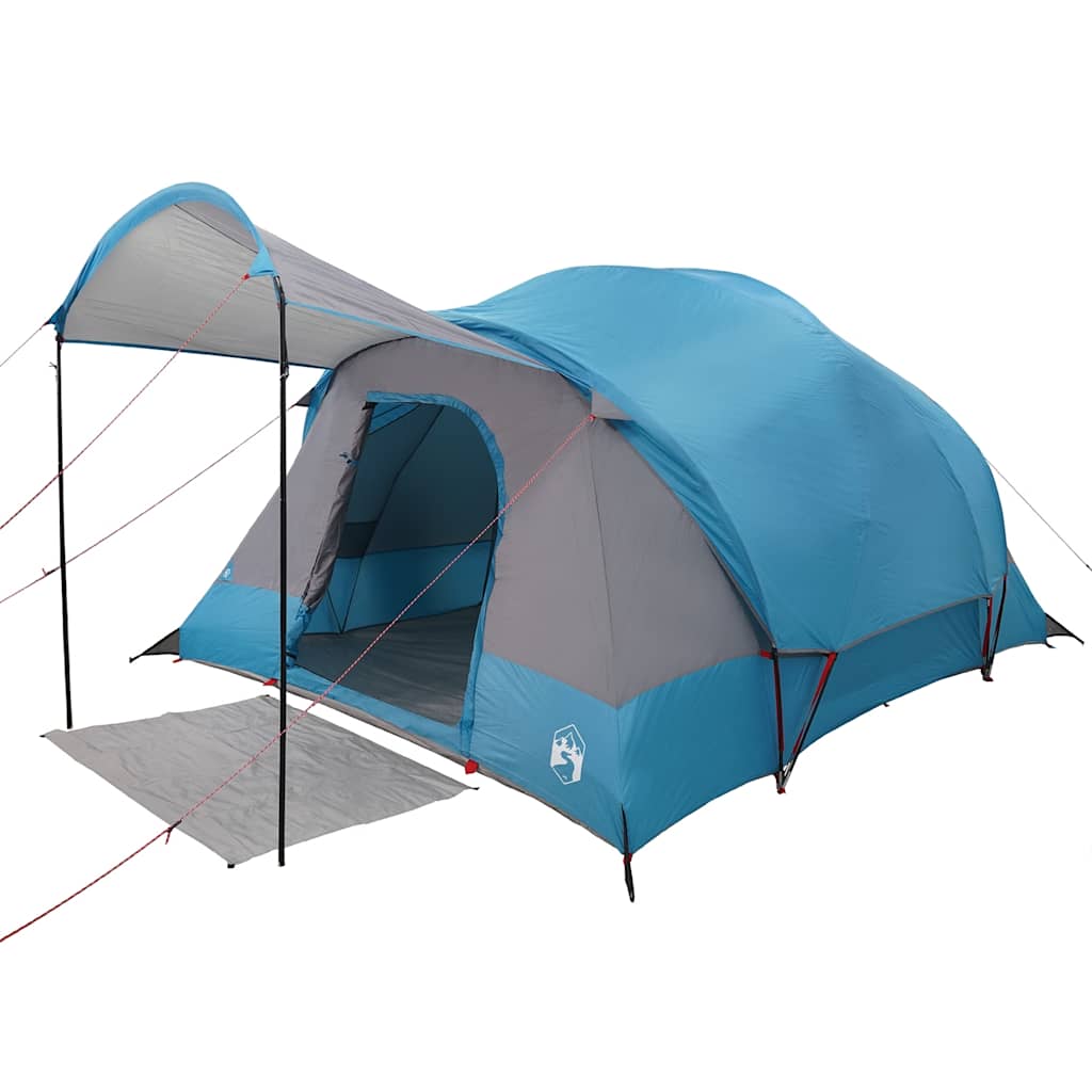 vidaXL Tienda de campaña familiar túnel 8 personas impermeable azul - Image 3