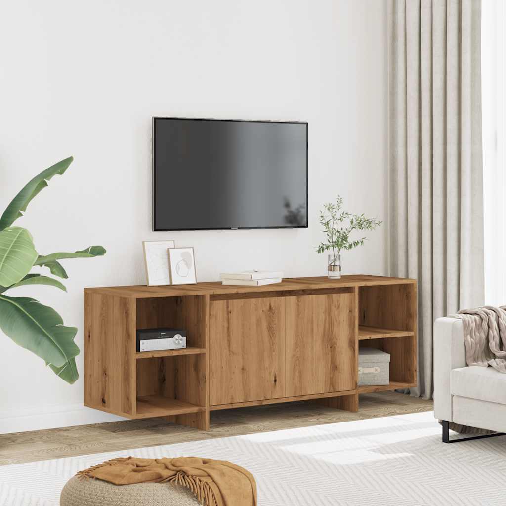vidaXL Mueble de TV madera de ingeniería roble artisan 130x35x50 cm - Image 3