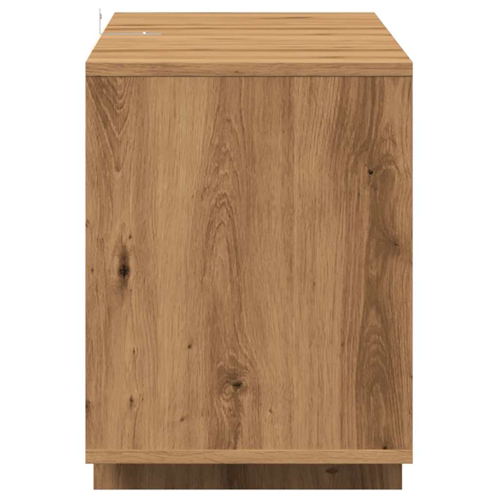 vidaXL Mueble de TV madera de ingeniería roble artisan 130x35x50 cm - Image 6