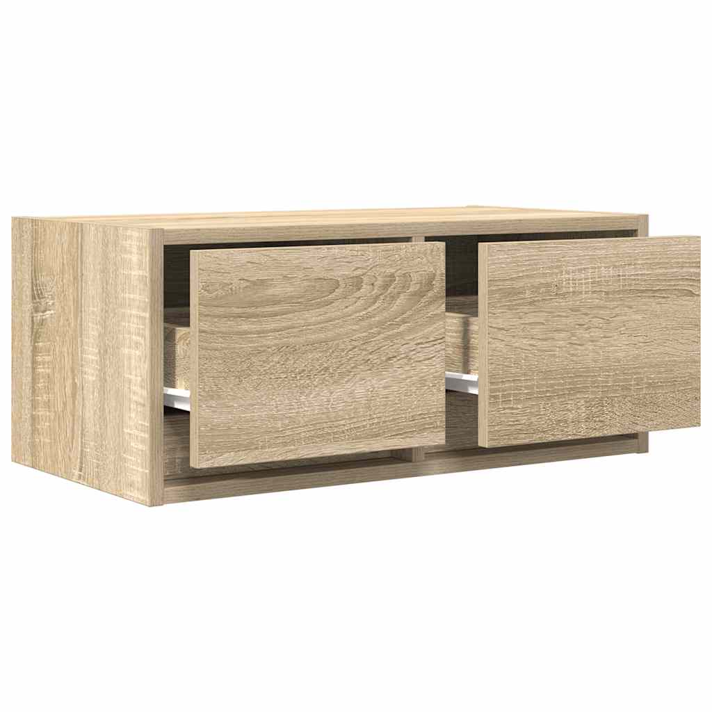 vidaXL Mueble para TV madera contrachapada roble ahumado 60x31x25,5 cm - Image 5