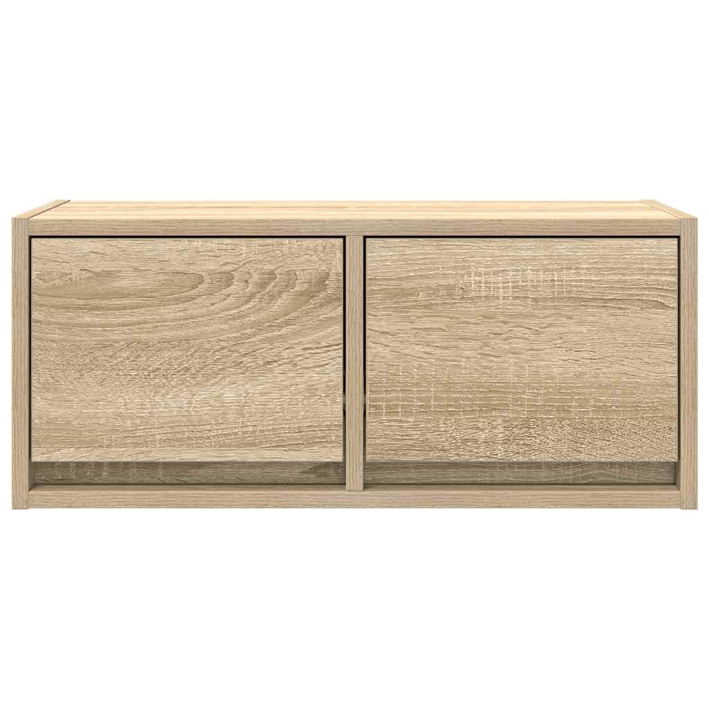 vidaXL Mueble para TV madera contrachapada roble ahumado 60x31x25,5 cm - Image 6