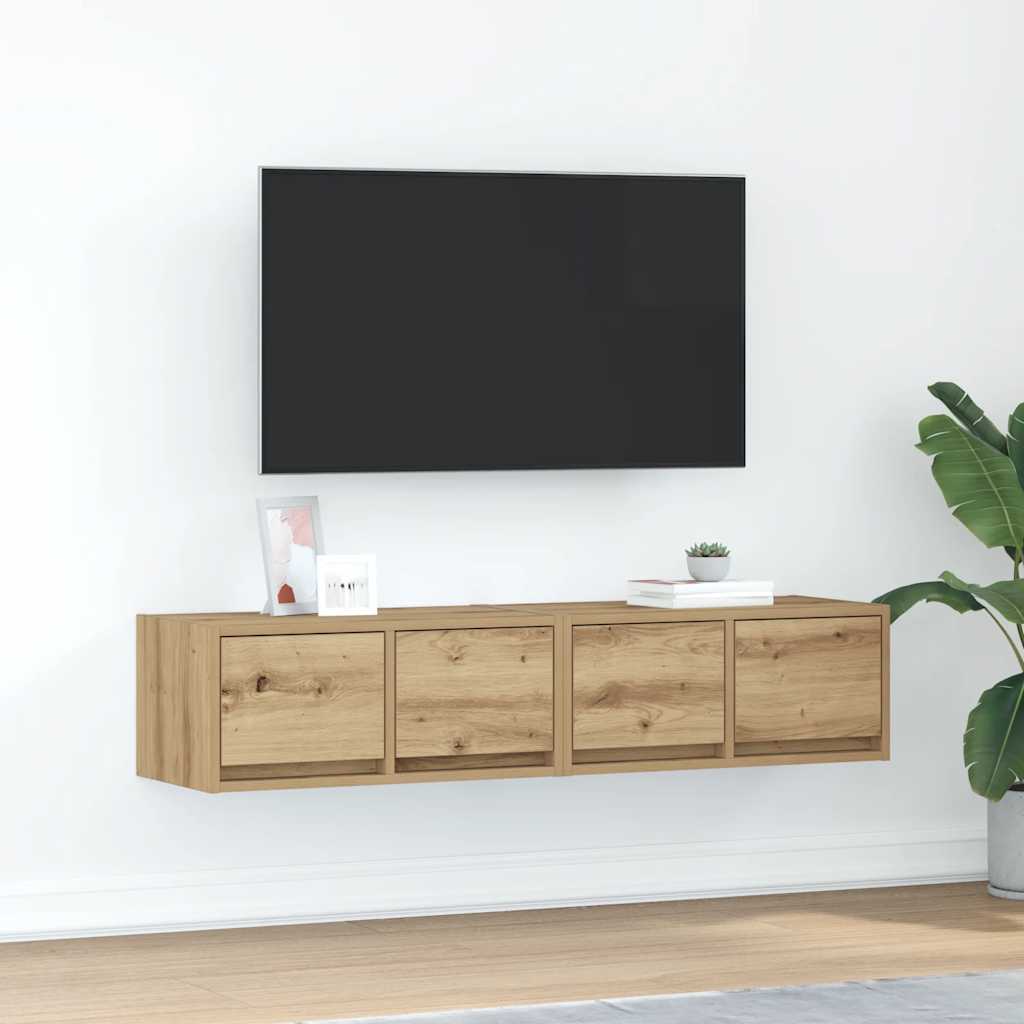 vidaXL Muebles para TV 2 uds madera roble artisan 60x31x25,5 cm