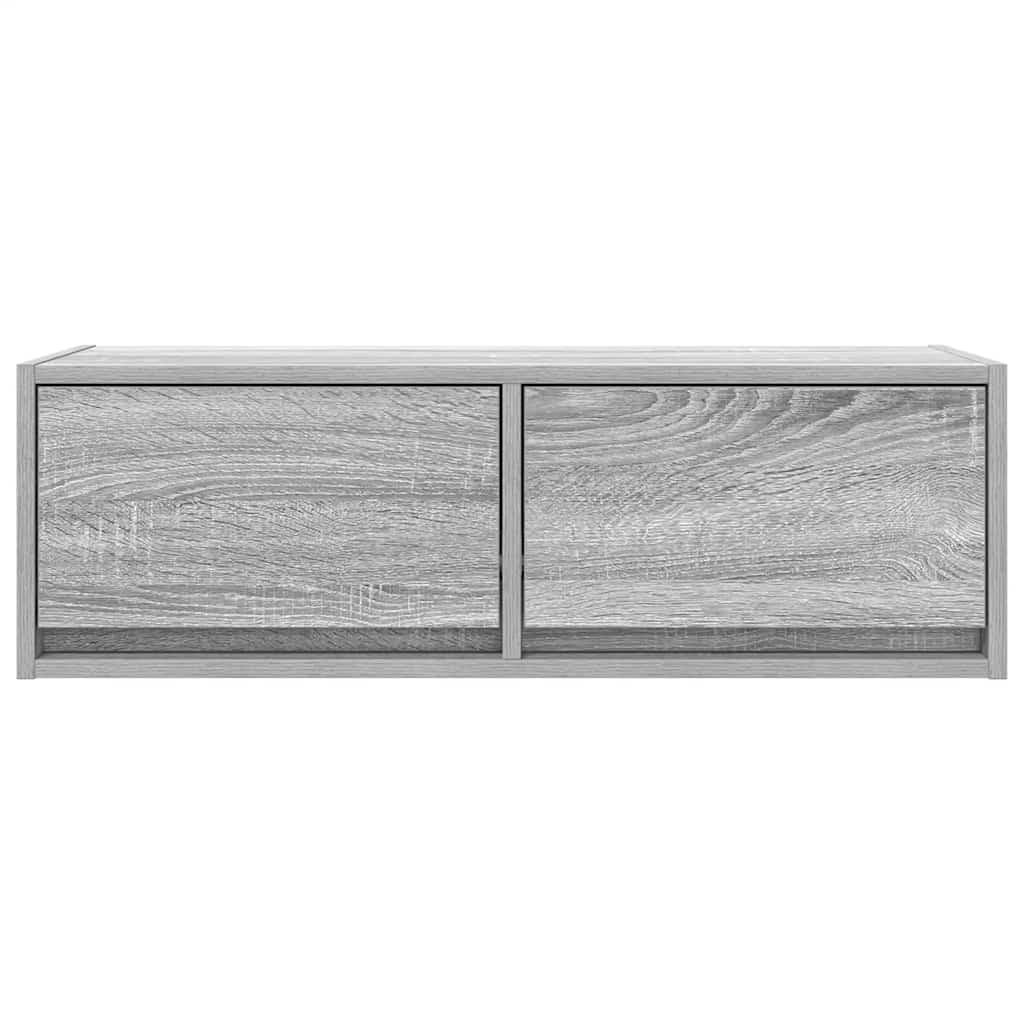 vidaXL Mueble de TV madera de ingeniería gris Sonoma 80x31x25,5 cm - Image 6