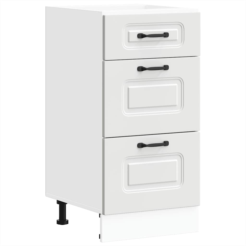 vidaXL Mueble bajo de cocina Kalmar madera de ingeniería blanca