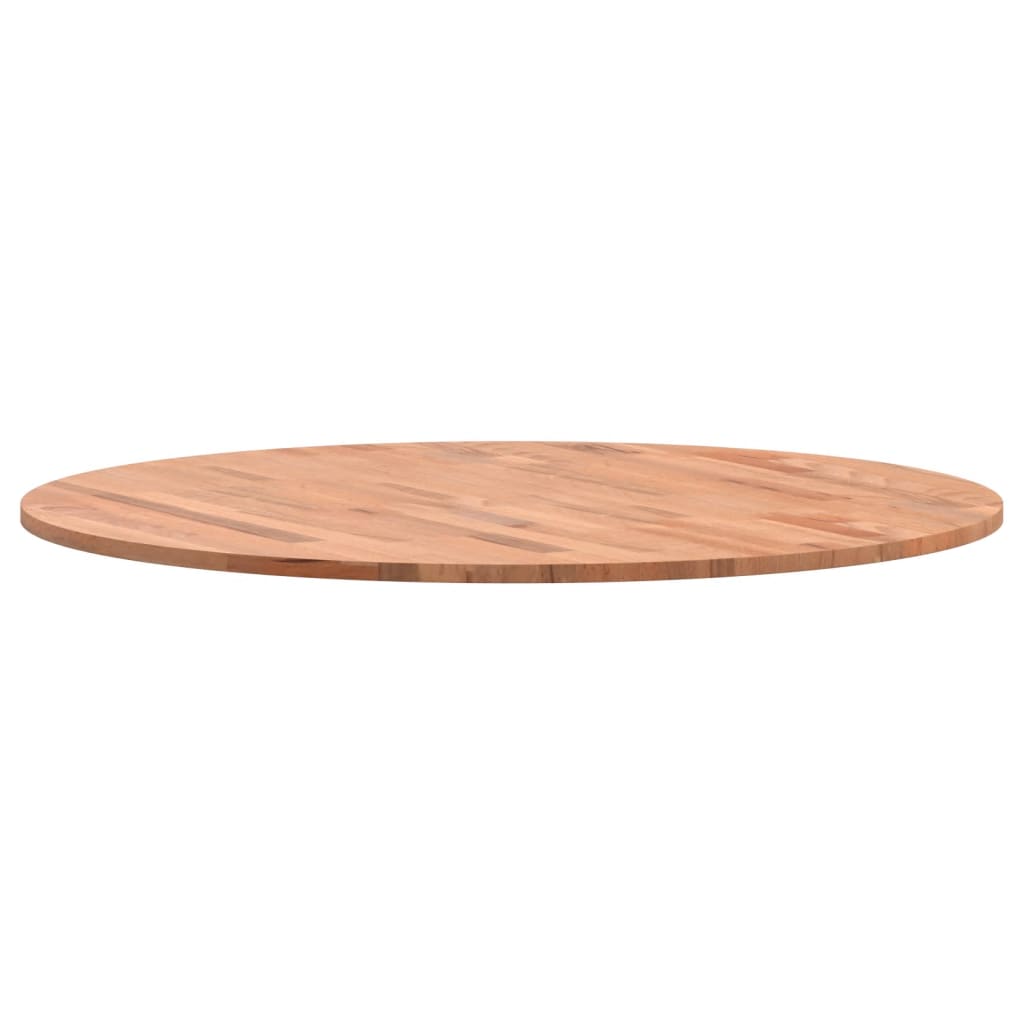 vidaXL Tablero redondo de madera maciza de haya Ø80x1,5cm - Image 6