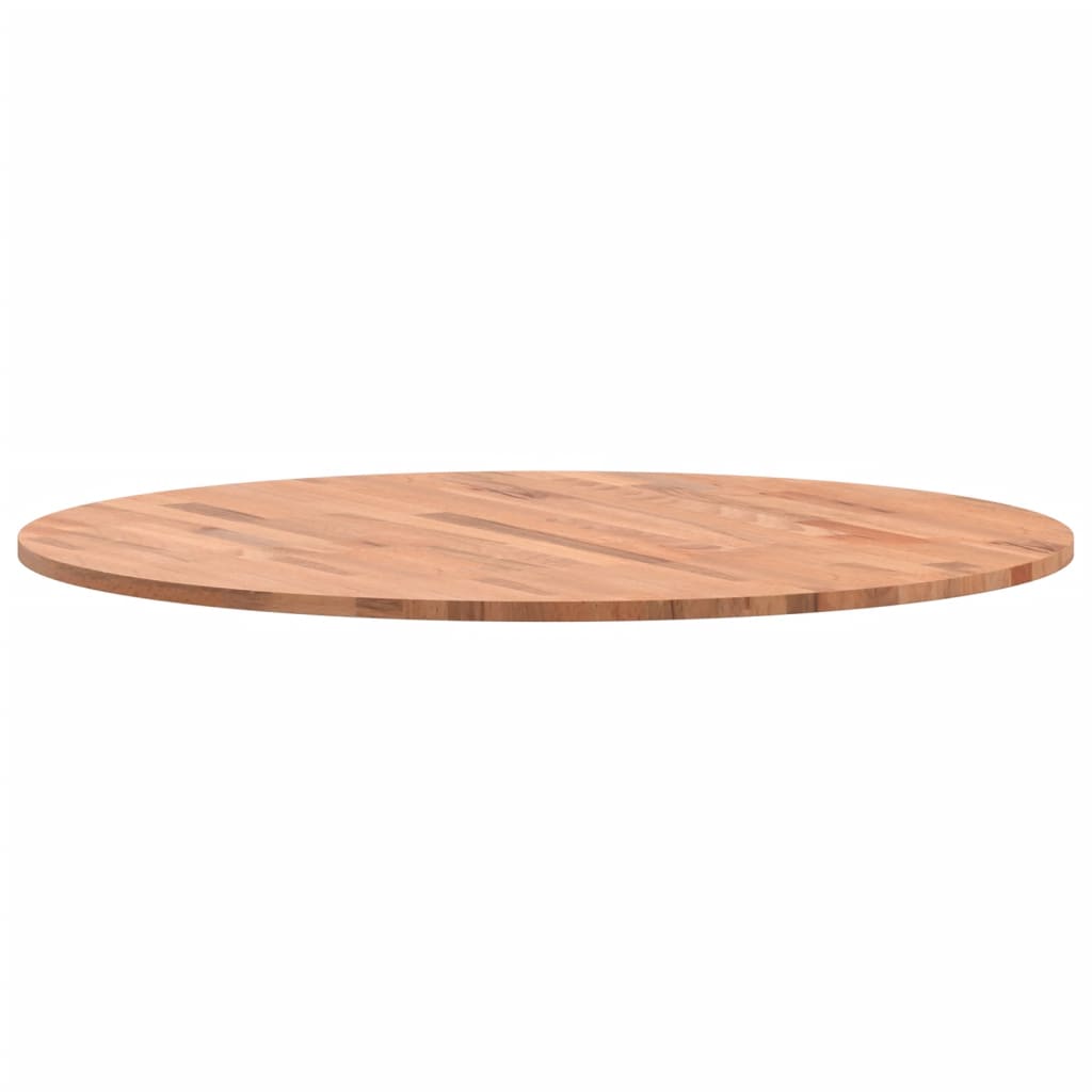 vidaXL Tablero redondo de madera maciza de haya Ø80x1,5cm - Image 5