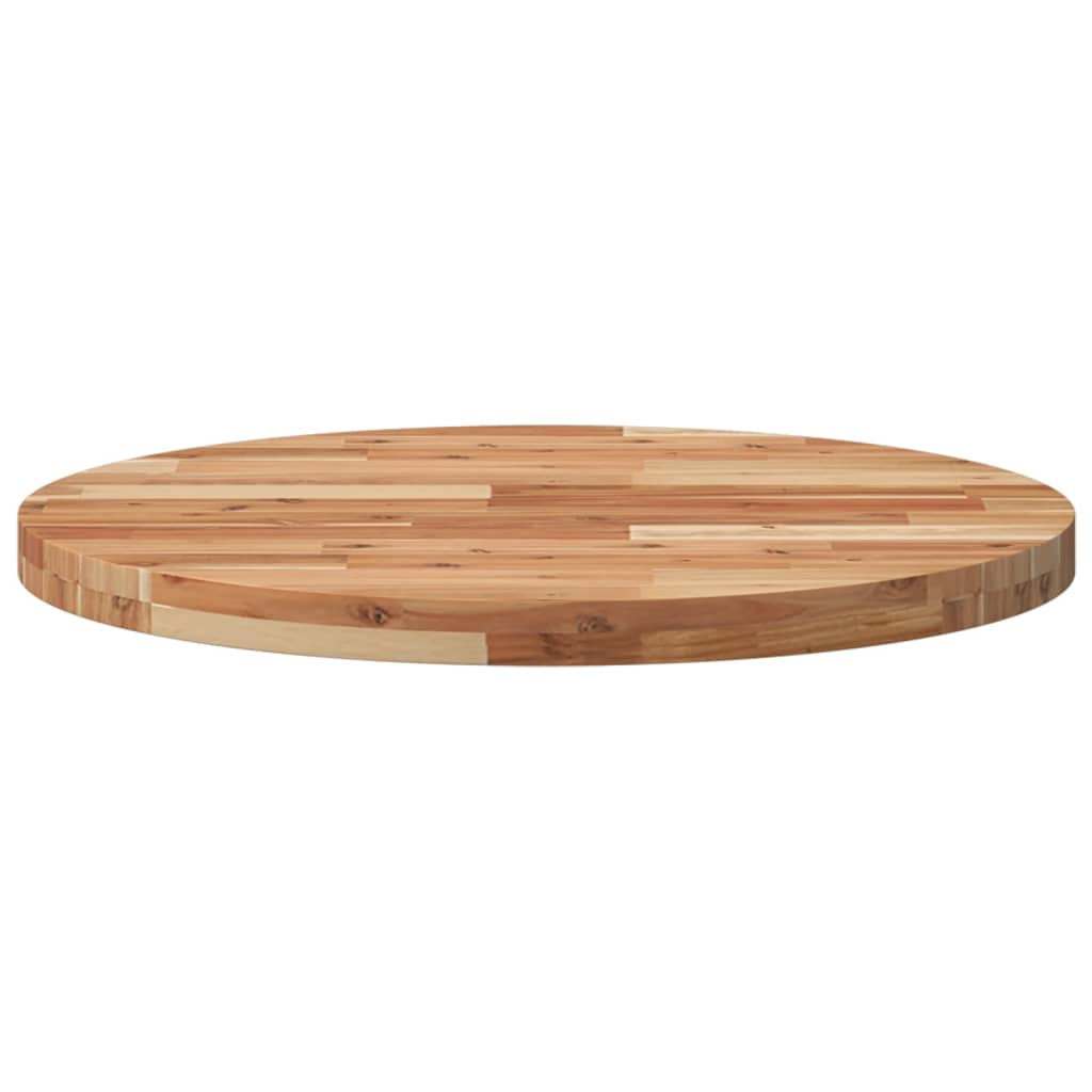 vidaXL Tablero de mesa redondo madera maciza de acacia Ø70x4 cm - Image 4
