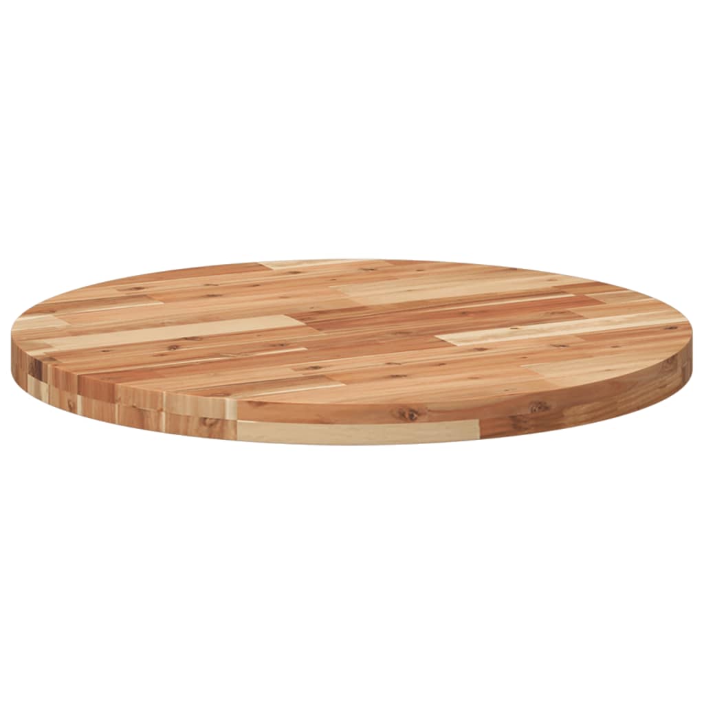vidaXL Tablero de mesa redondo madera maciza de acacia Ø70x4 cm - Image 5