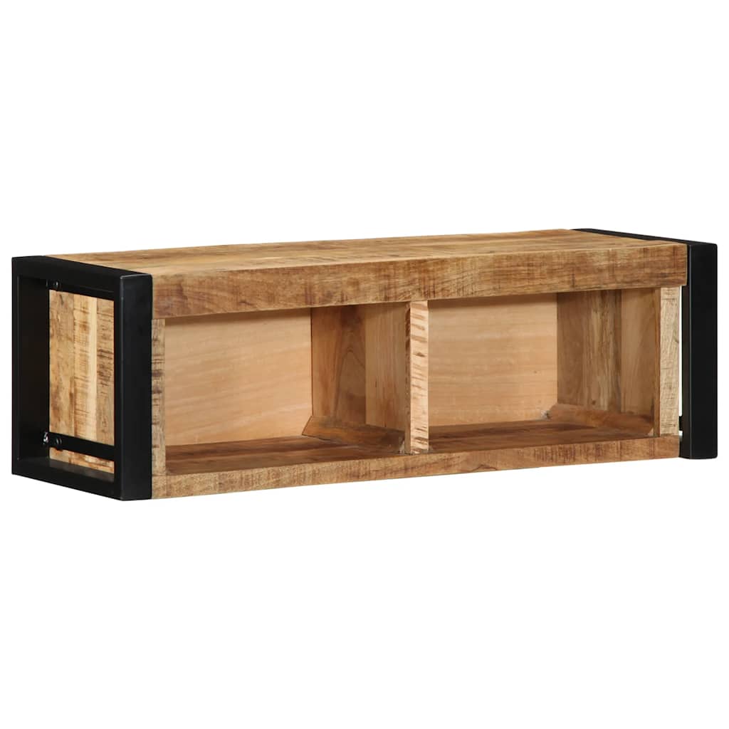 vidaXL Mueble de TV madera maciza de mango rugosa 80x30x25 cm