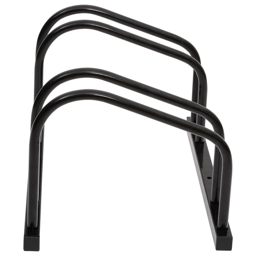 vidaXL Bicicletero para 2 bicicletas acero negro - Image 3