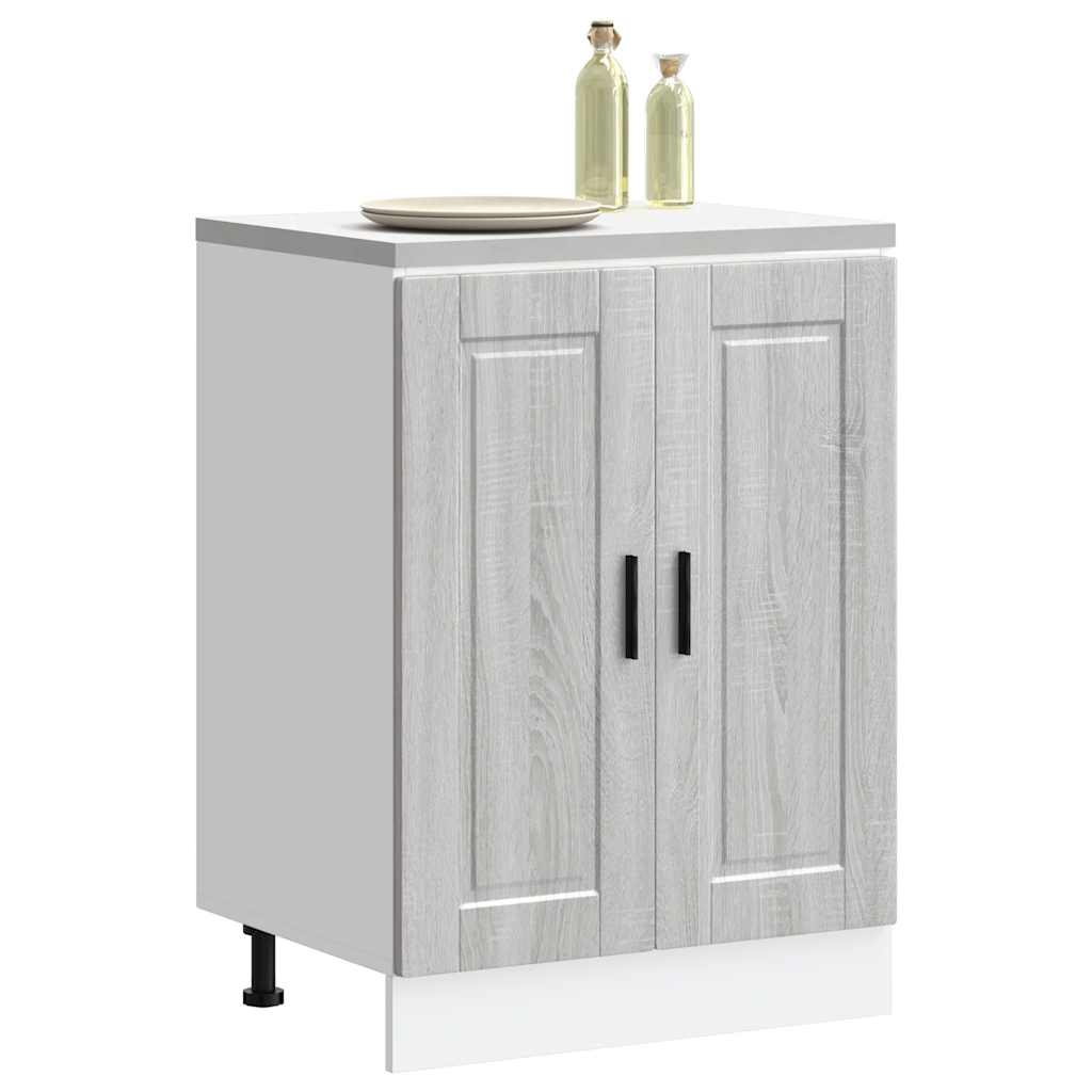 vidaXL Mueble bajo de cocina porto gris sonoma madera reconstituida