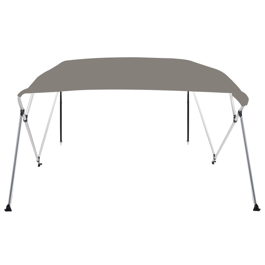 vidaXL 4-Bow Bimini-Top Grau 243x196x137 cm - Image 3