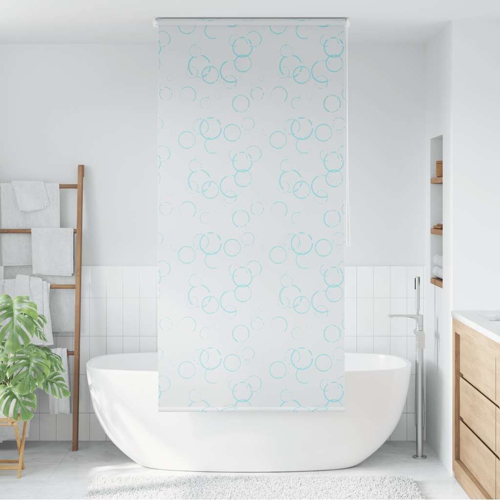 vidaXL Duschrollo 100x240 cm Blasenmuster