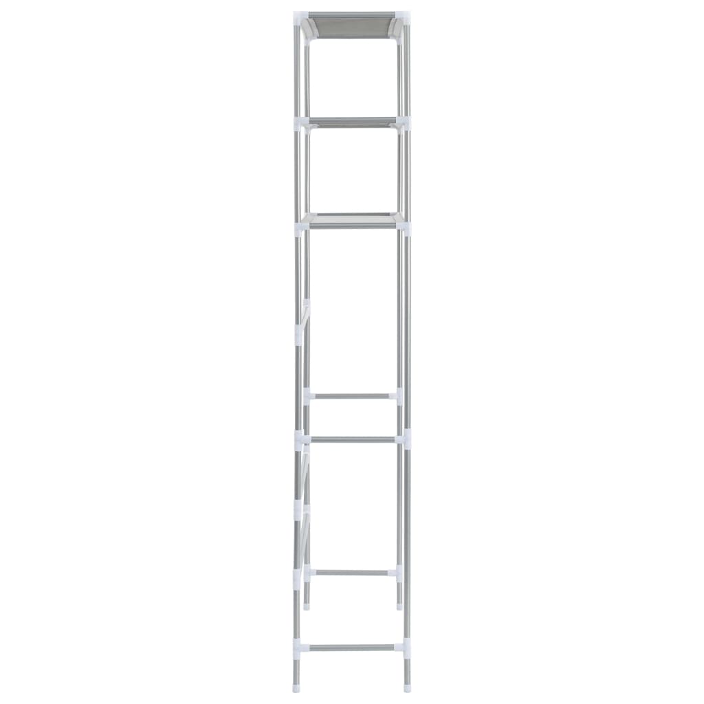 vidaXL Waschmaschinenregal 3 Ablagen Silbern 69x28x169 cm - Image 5