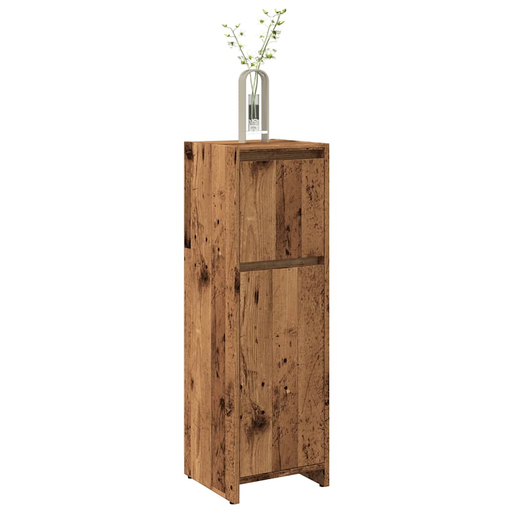 vidaXL Badschrank Altholz-Optik 30x30x95 cm Holzwerkstoff