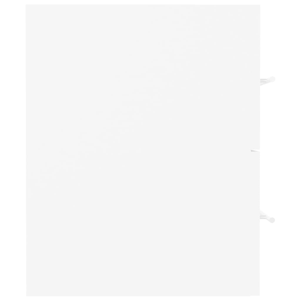 vidaXL Waschbeckenunterschrank Weiß 80x38,5x48 cm Holzwerkstoff - Image 5