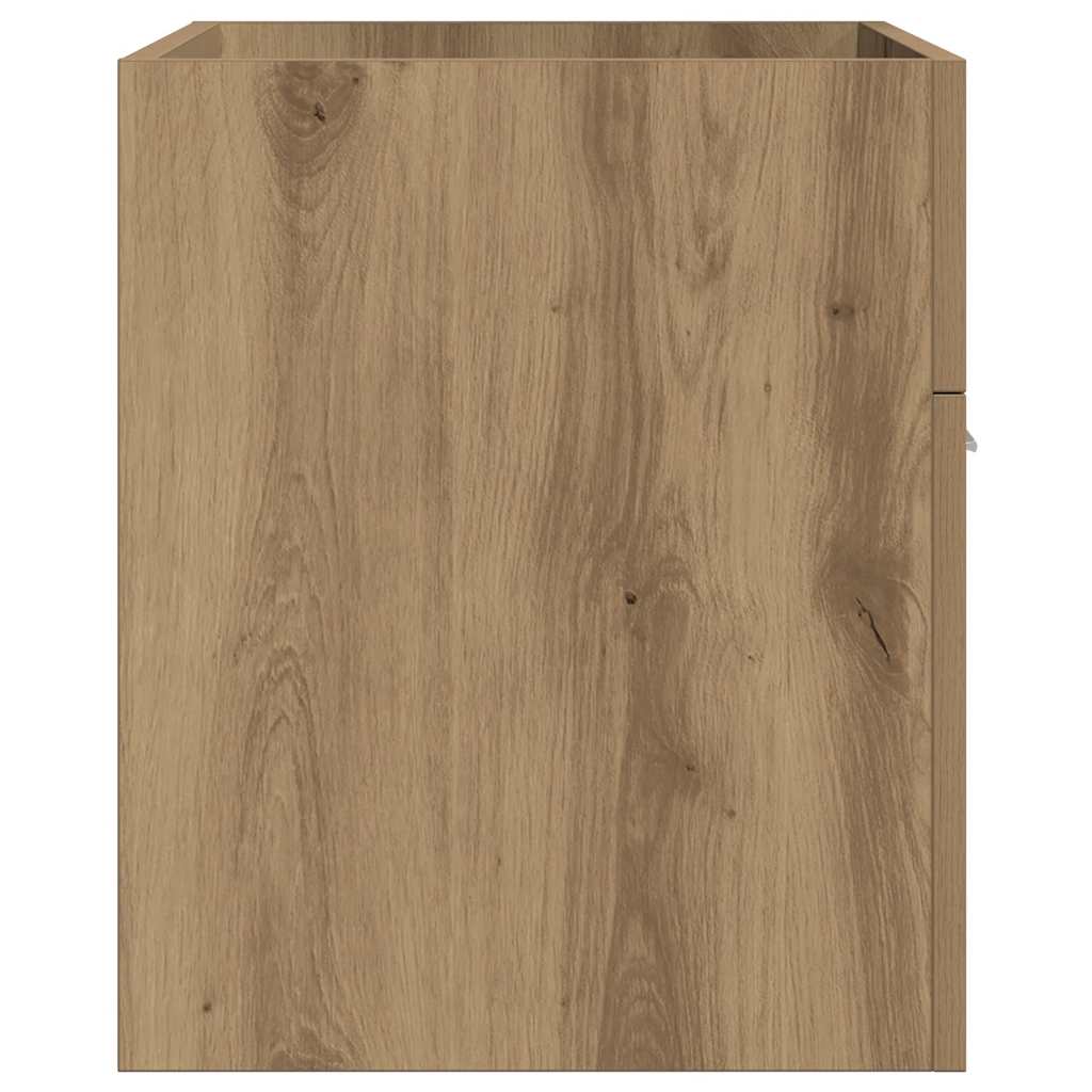 vidaXL Waschbeckenunterschrank Artisan-Eiche 80x38,5x46 Holzwerkstoff - Image 5