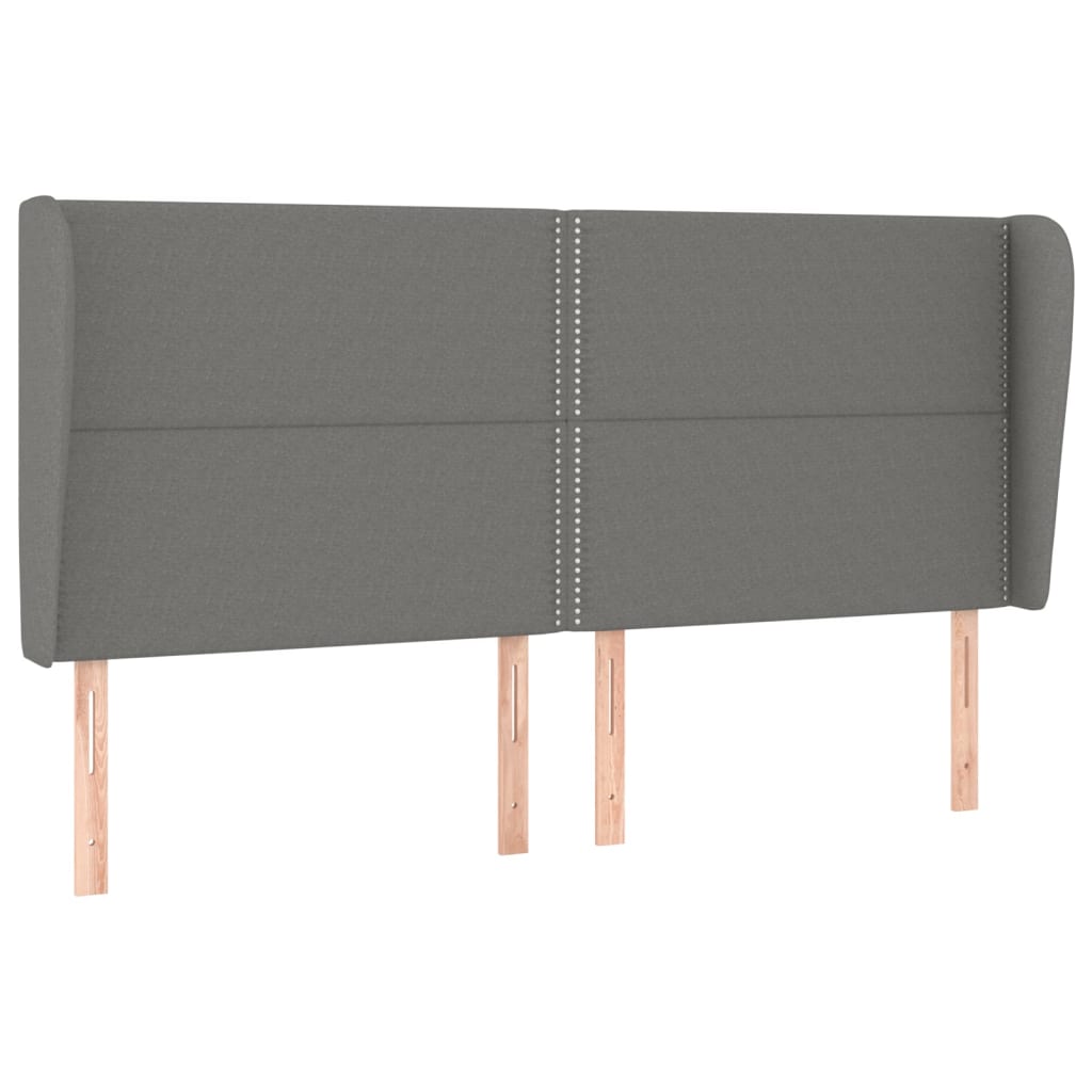 vidaXL Boxspringbett mit Matratze Dunkelgrau 200x200 cm Stoff - Image 6