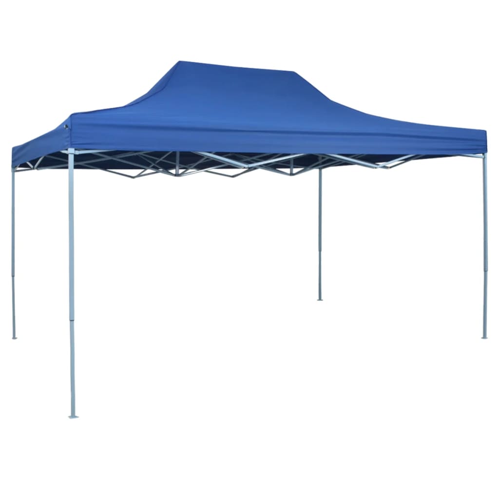 vidaXL Profi-Partyzelt Faltbar 3x4 m Stahl Blau