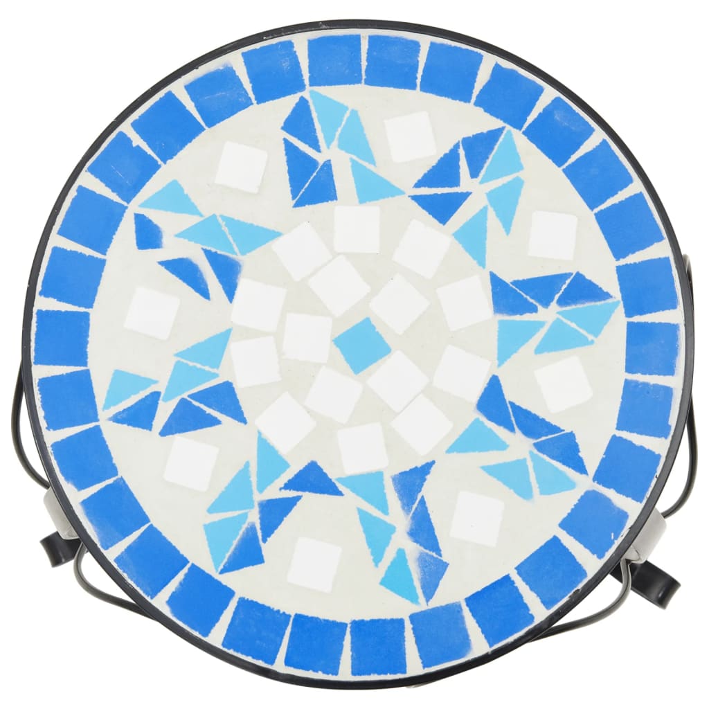 vidaXL Pflanzenständer 3 Stk. Blau und Weiß Keramik - Image 5