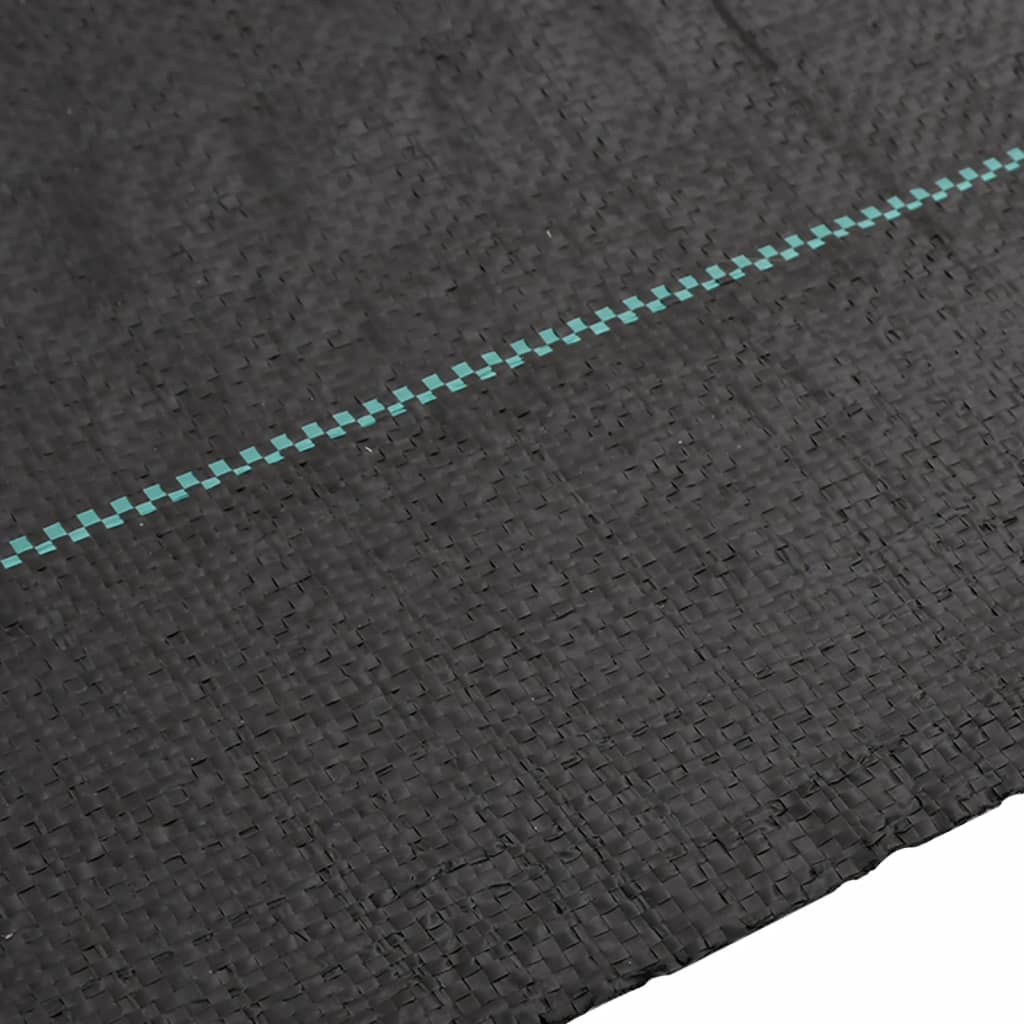 vidaXL Unkrautvlies Schwarz 1x10 m PP - Image 4