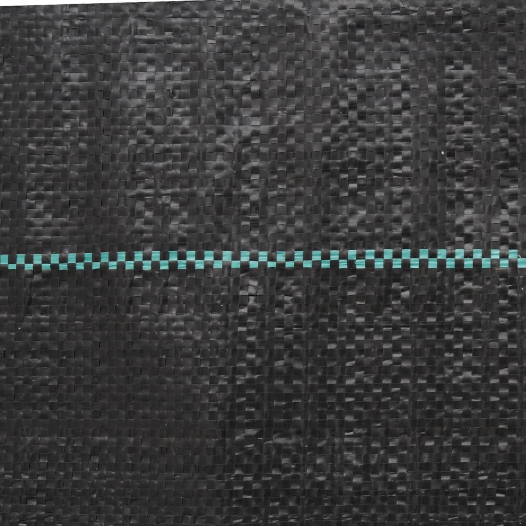 vidaXL Unkrautvlies Schwarz 1x10 m PP - Image 5