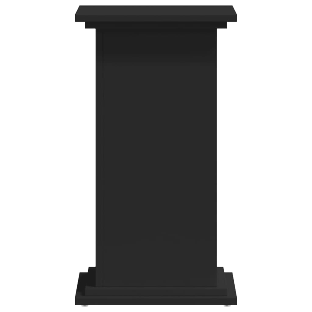 vidaXL Pflanzenständer Schwarz 33x33x60 cm Holzwerkstoff - Image 4
