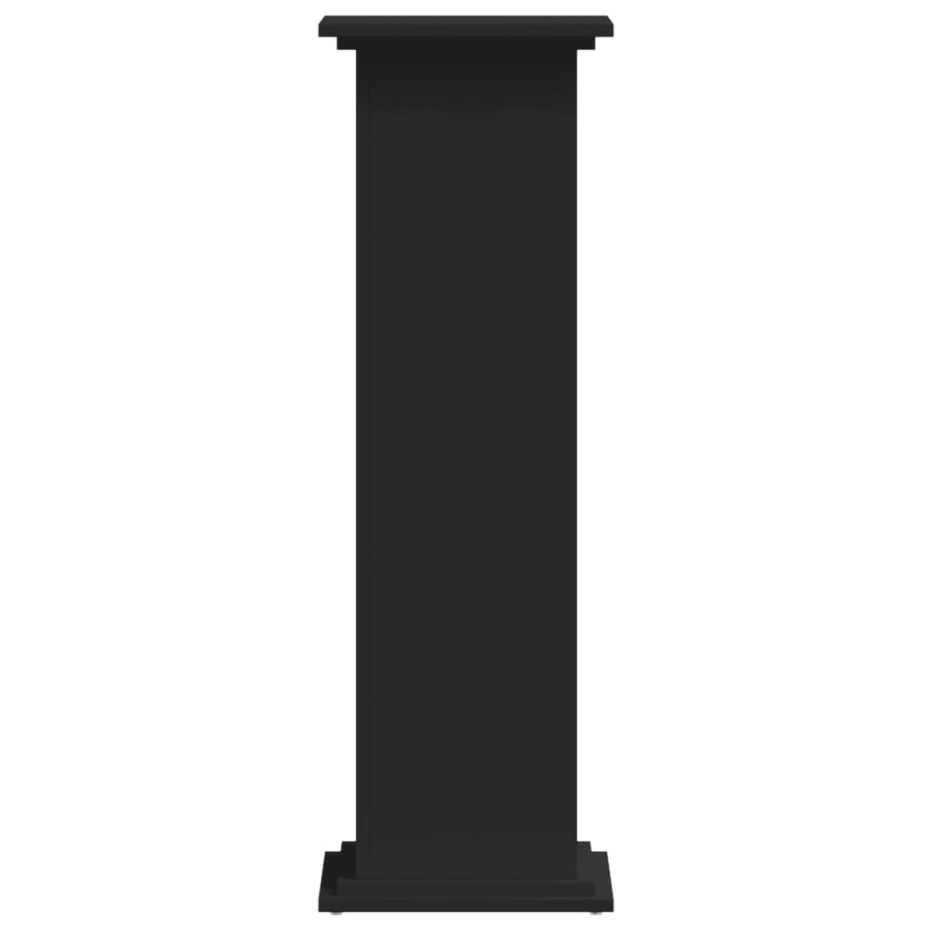 vidaXL Pflanzenständer Schwarz 33x33x100 cm Holzwerkstoff - Image 4