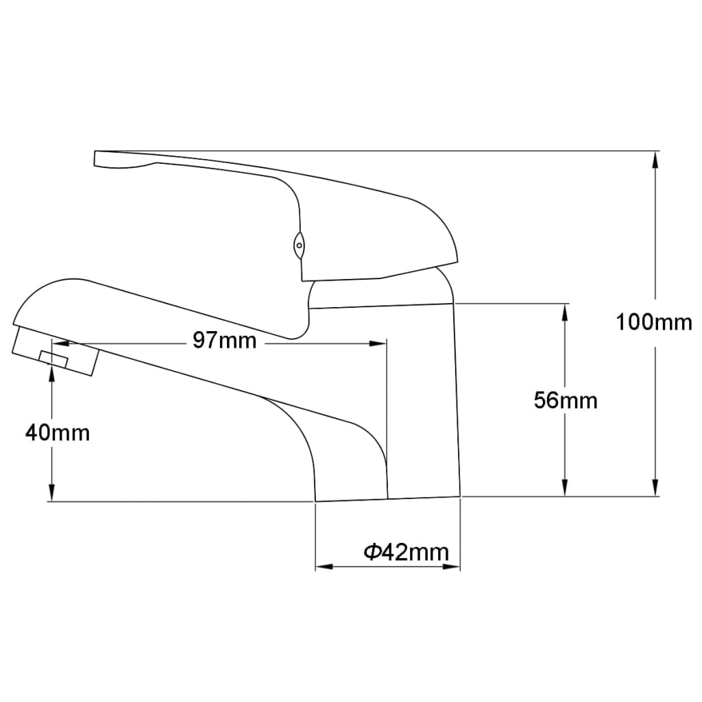 vidaXL Bidet-Wasserhähne 2 Stk. Chrom - Image 6