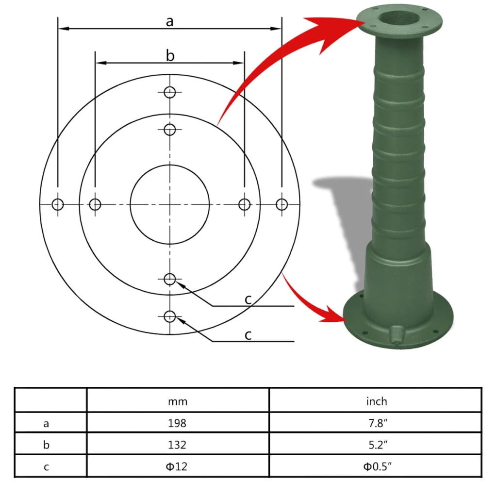 Pumpenständer für Schwengelpumpe Schwengel Wasserpumpe - Image 4