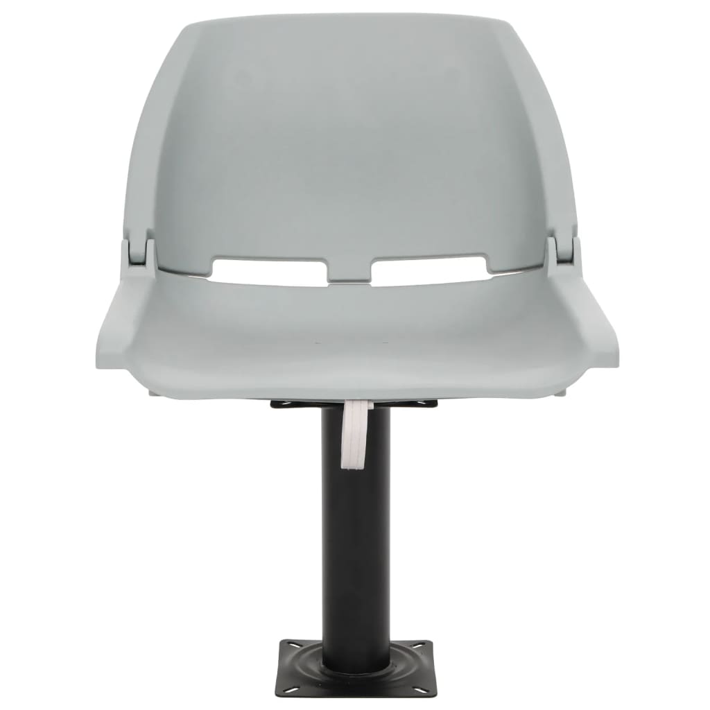 vidaXL 2-tlg. Bootssitz-Set Klappbar Kein Kissen Grau 48x51x41 cm - Image 3