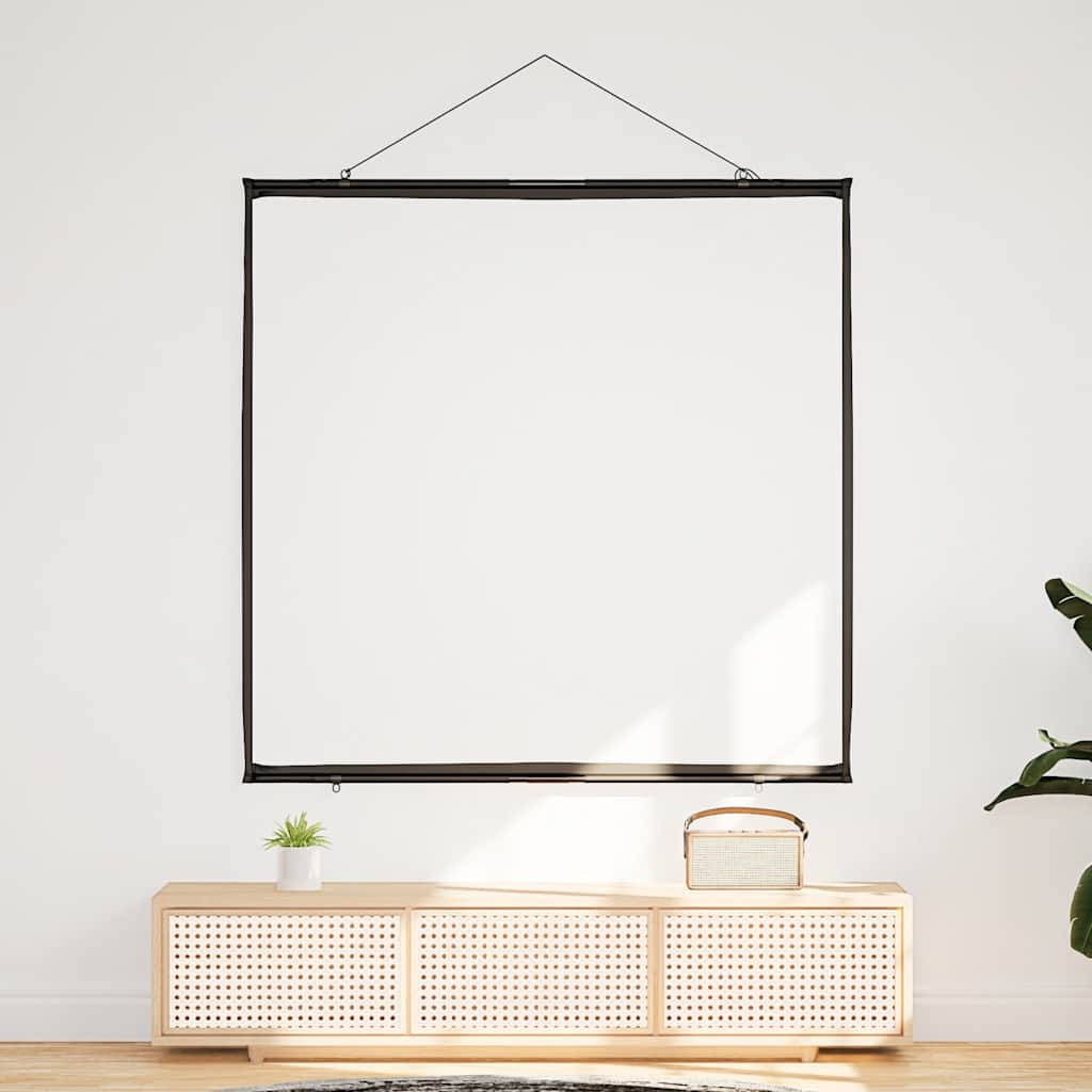 vidaXL Beamer Leinwand Wandhängend 67 Zoll 1:1 - Image 3