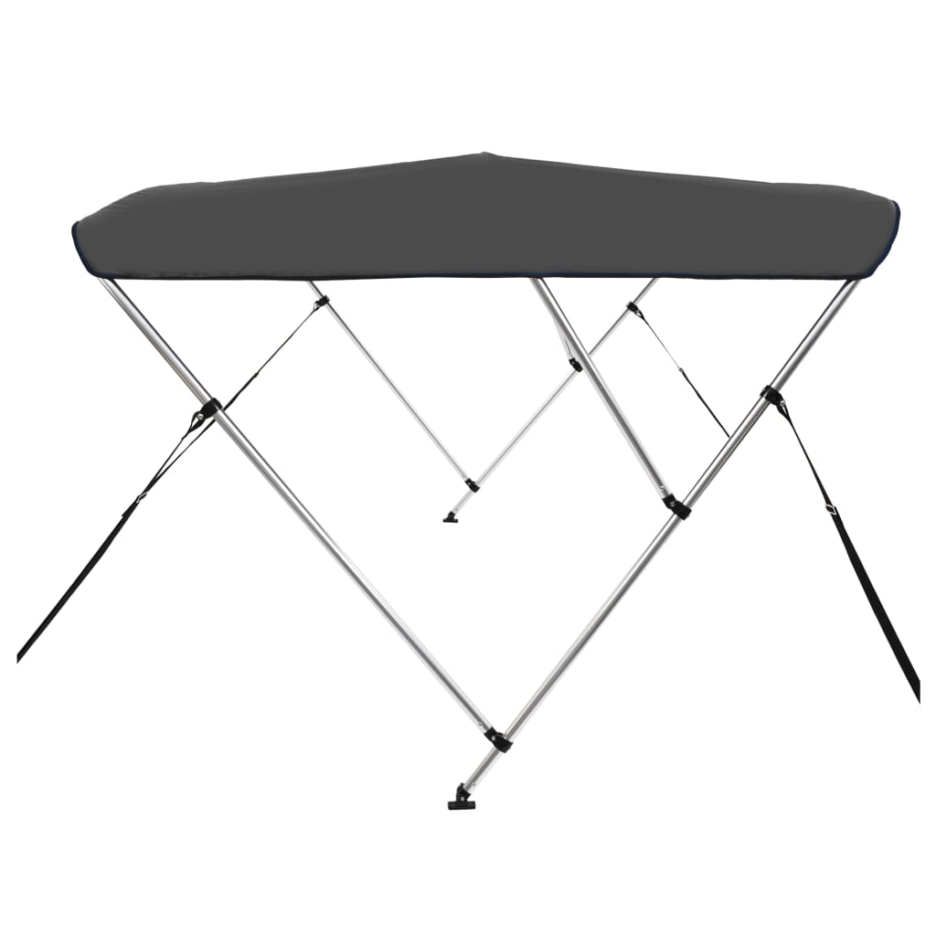 vidaXL 3-Bow Bimini Top Anthrazit 183x160x137 cm - Image 4