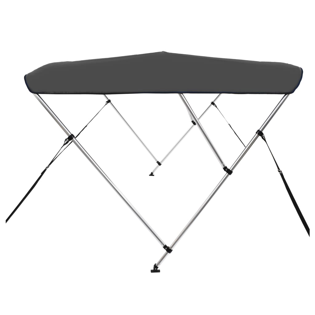 vidaXL 3-Bow Bimini Top Anthrazit 183x140x137 cm - Image 4