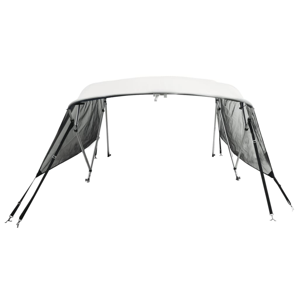 vidaXL 4-Bow Bimini-Top mit Mesh-Seitenteilen 243x(230-244)x137 cm - Image 4